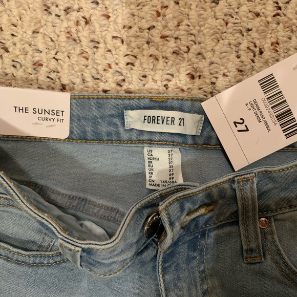 Forever 21 NWT the sunset curvy fit size 27 - Picture 2 of 4